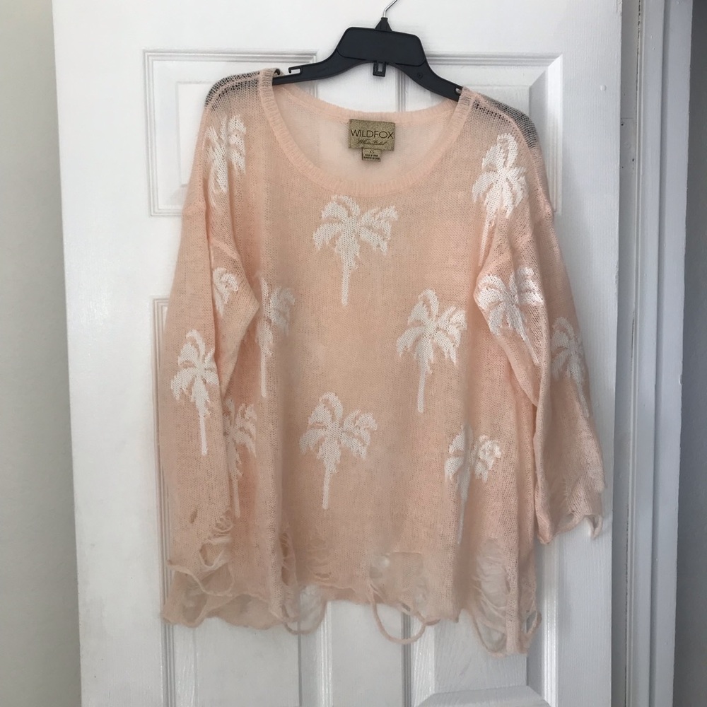 Light Distressed Wildfox Sweater
